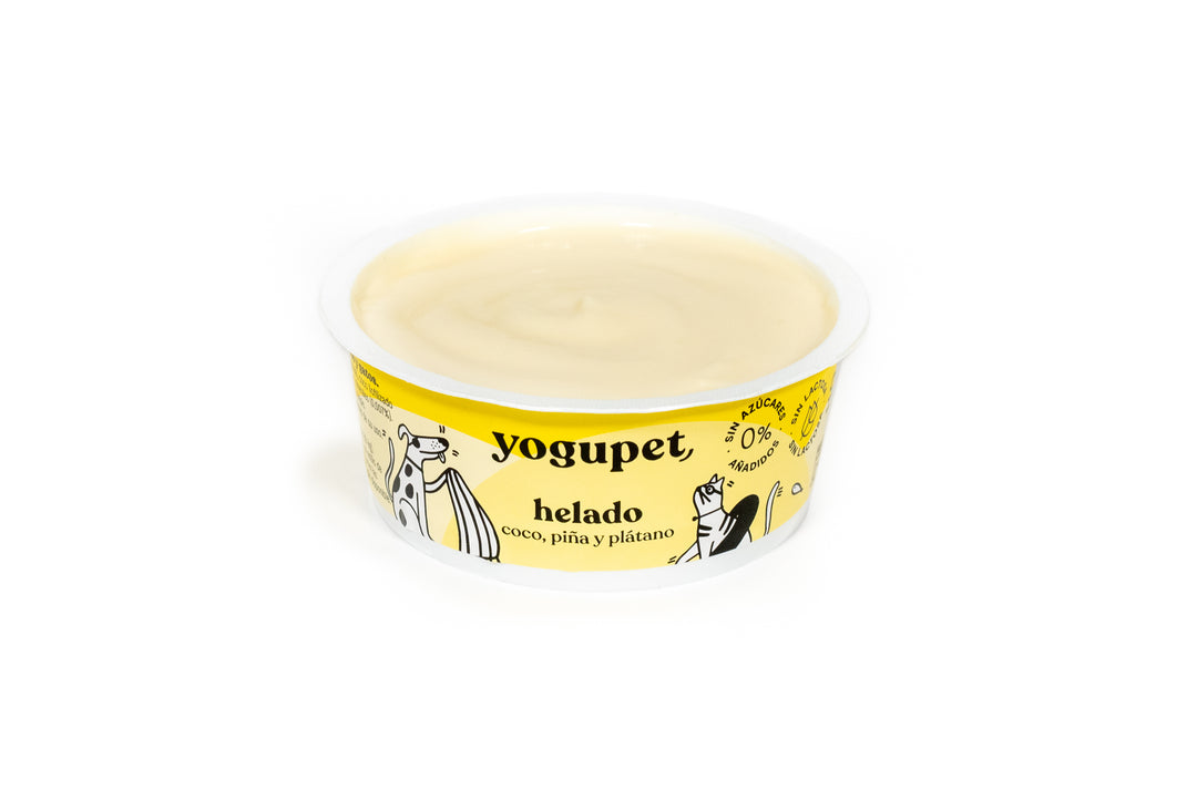 Yogupet Helado Coco, Piña y Plátano