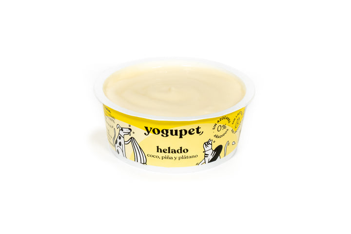 Yogupet Helado Coco, Piña y Plátano