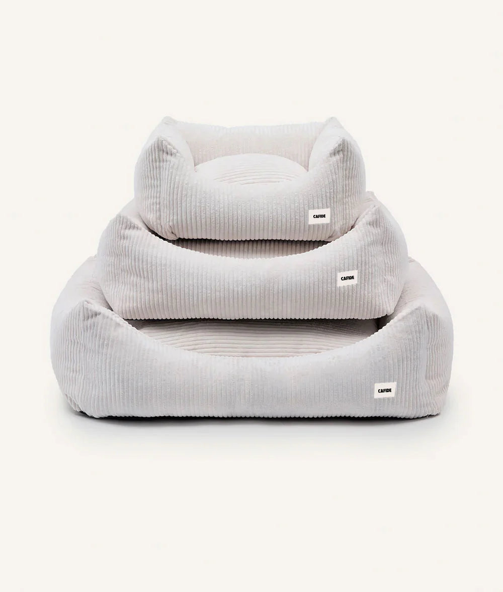Cama Snozy de Pana Blanco hueso Cafide