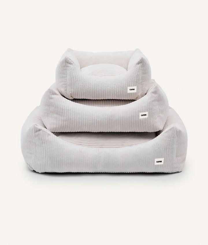 Cama Snozy de Pana Blanco hueso Cafide