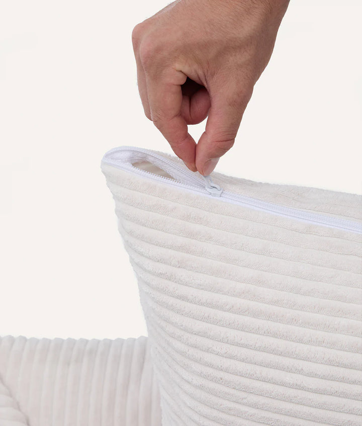 Cama Snozy de Pana Blanco hueso Cafide