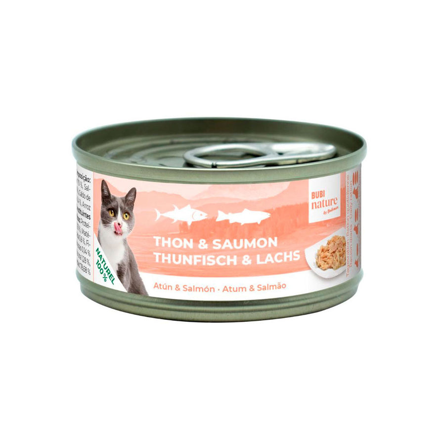 Lata de Bubi Nature con atún y salmón para gatos