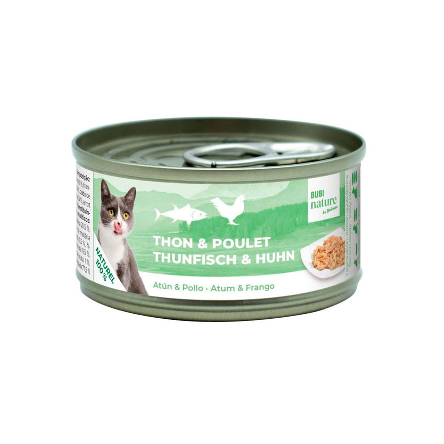 Lata de Bubi Nature con atún y pollo para gatos