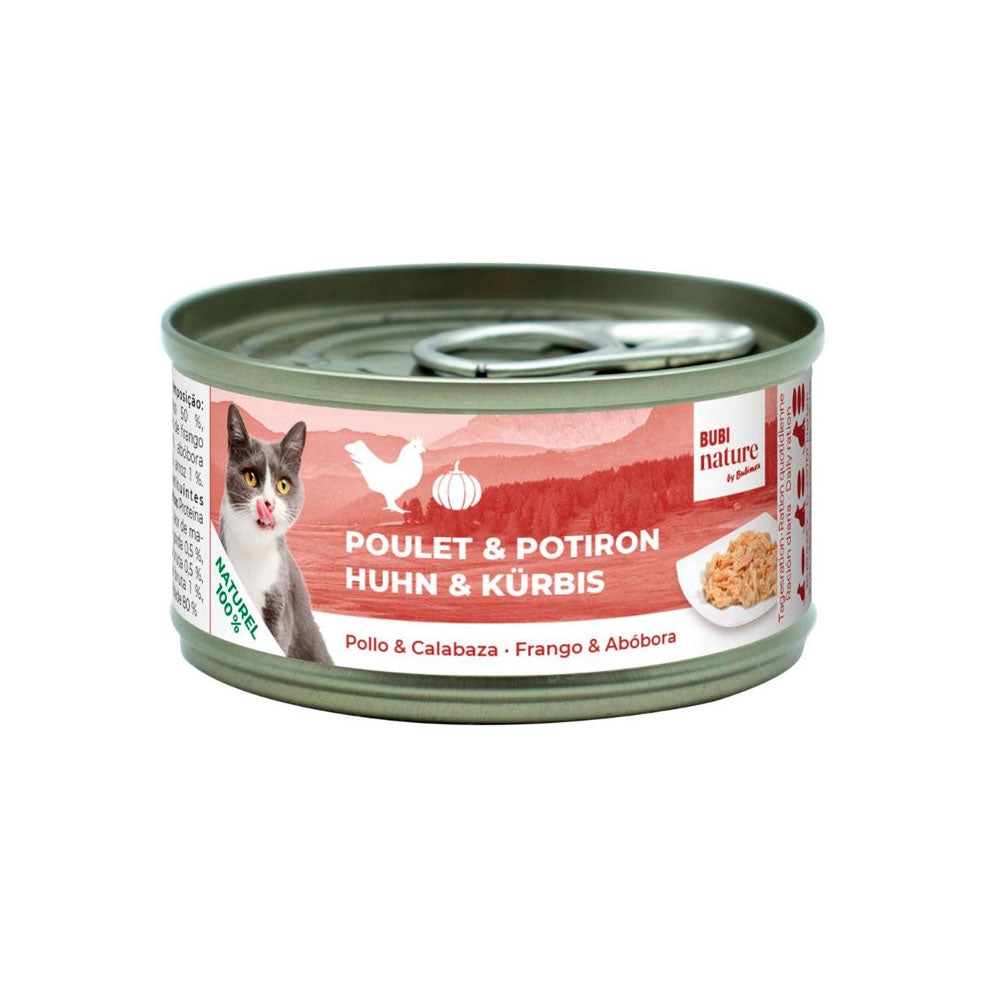 Lata de Bubi Nature con pollo y calabaza para gatos