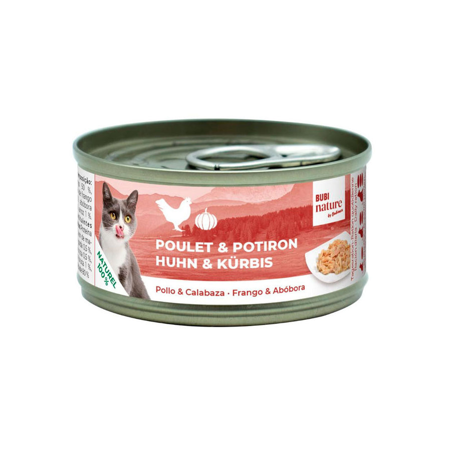 Lata de Bubi Nature con pollo y calabaza para gatos