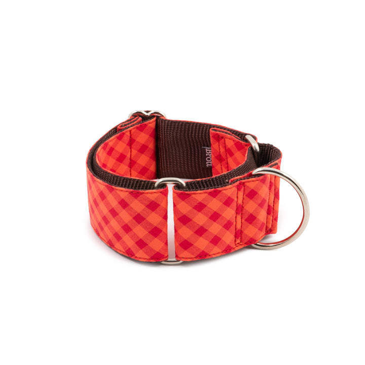 Collar martingale para galgo Granada Brott, antiescape, hecho a mano con cinta de nylon resistente