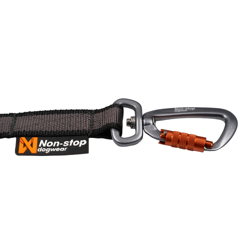 Detalle de la zona bungee elástica y materiales reflectantes 3M de la correa Touring Bungee Adjustable