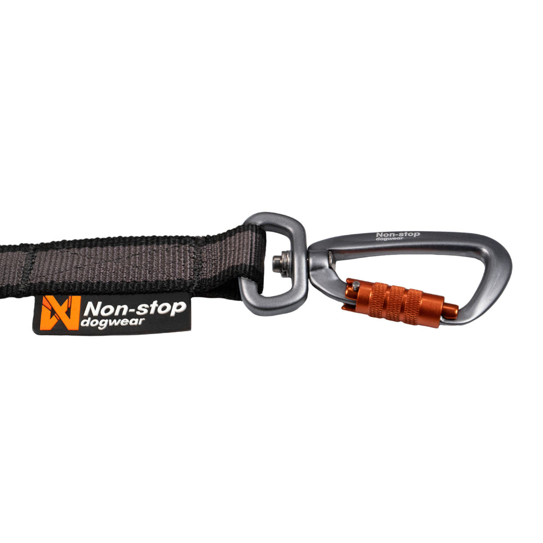 Detalle de la zona bungee elástica y materiales reflectantes 3M de la correa Touring Bungee Adjustable