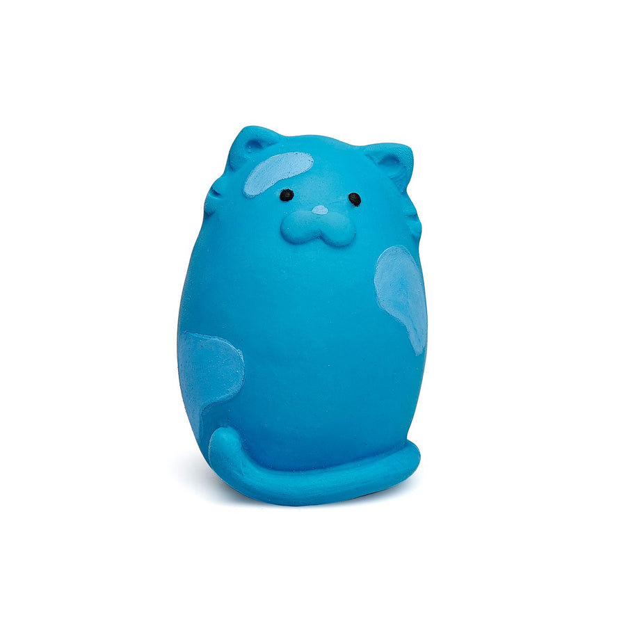 Juguete para perro Lanco Original Egg tamaño L diseño gato azul de caucho natural con sonido