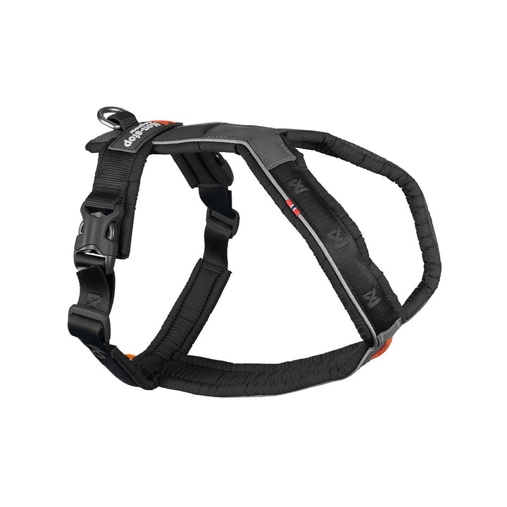 arnés para perro Non-stop Dogwear Line Harness 5.0 color negro, ergonómico y resistente