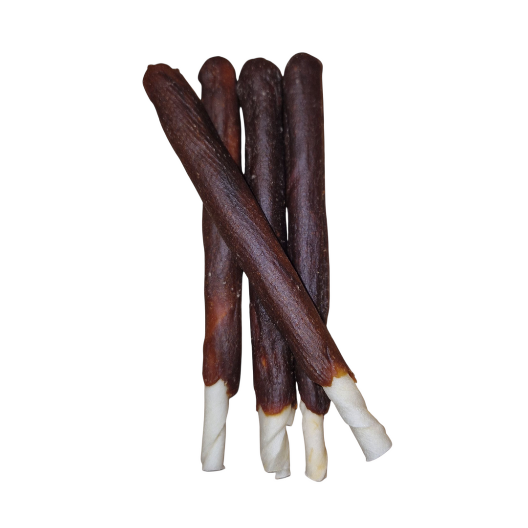 Palito de pato para perros, snack natural light alto en proteína y bajo en grasa