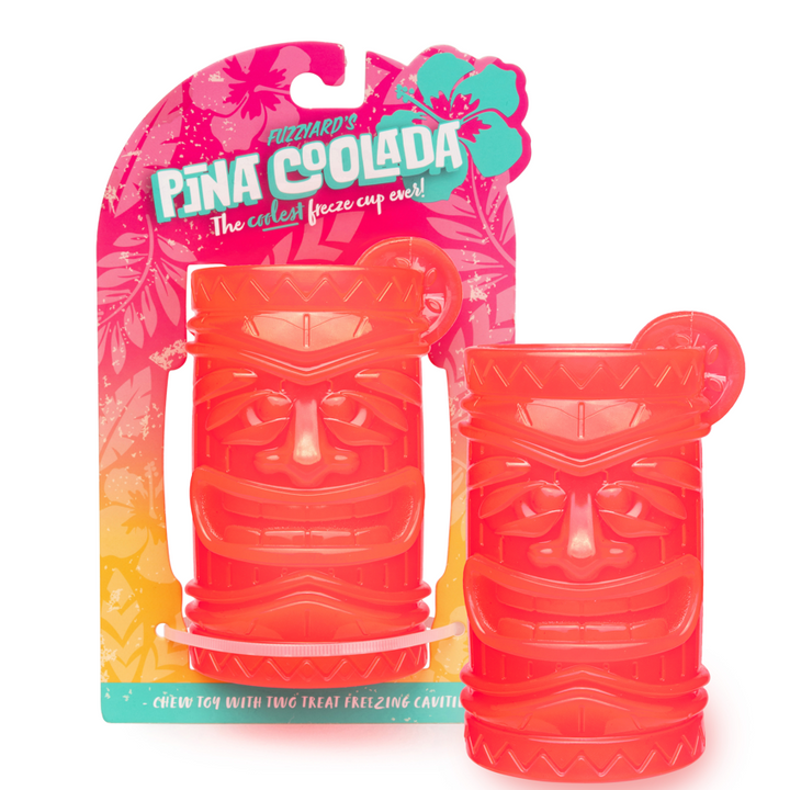 Juguete interactivo Pina Coolada Freeze de FuzzYard con doble cavidad para premios congelados