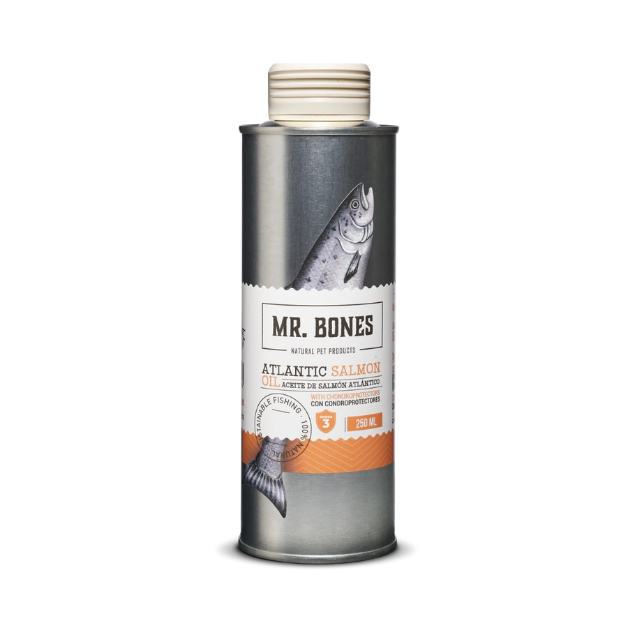 Aceite de salmón natural con condroprotectores para perros y gatos 250 ml – suplemento rico en Omega-3, glucosamina y condroitina