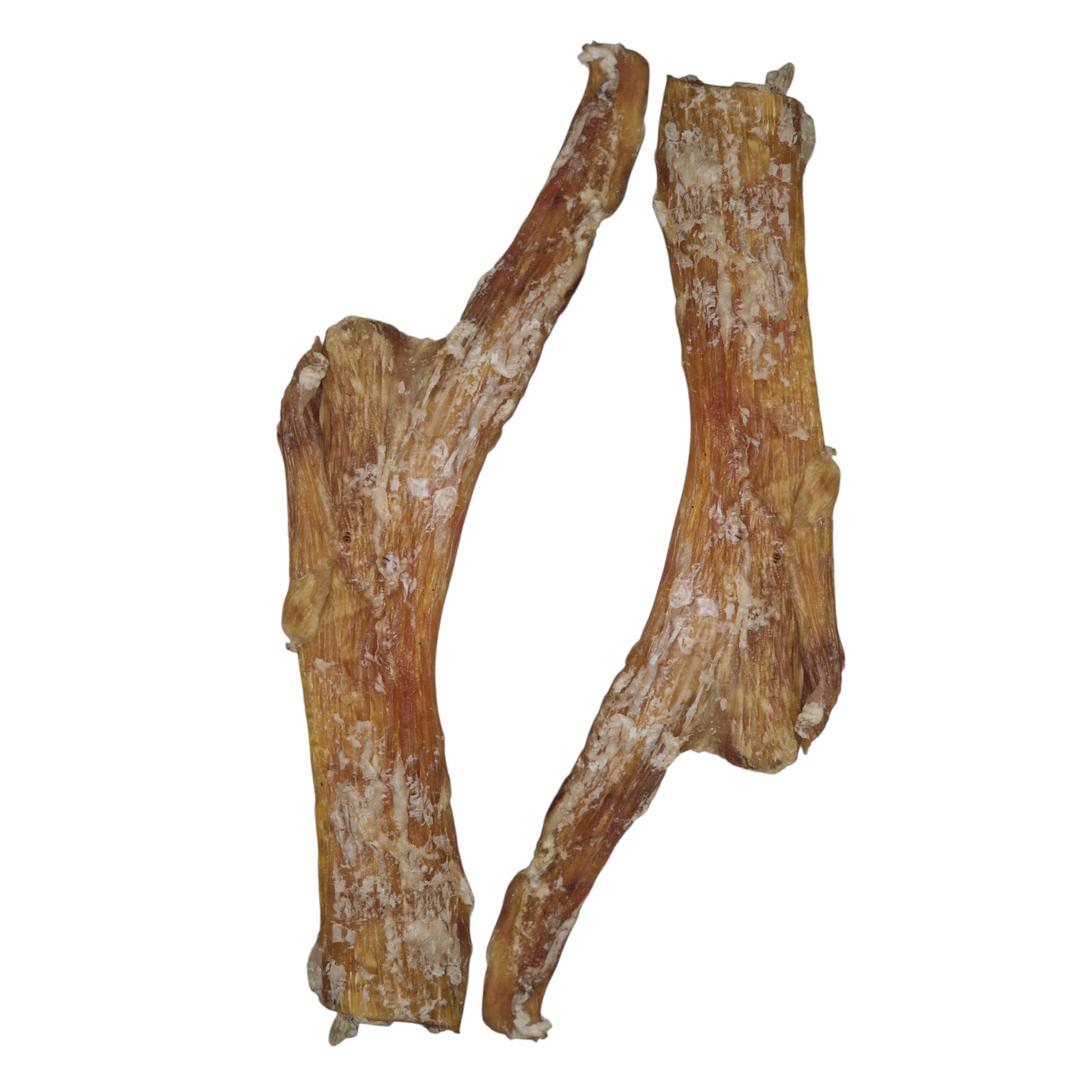 Tendón XXL de ternera deshidratado para perros, mordedor natural rico en colágeno y resistente