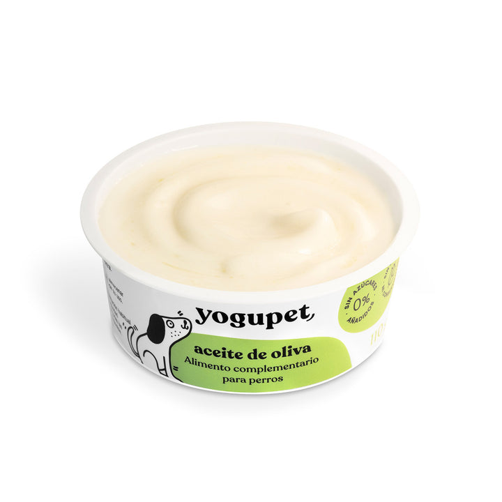Yogur natural para perros Yogupet Aceite de Oliva sin lactosa ni azúcares añadidos
