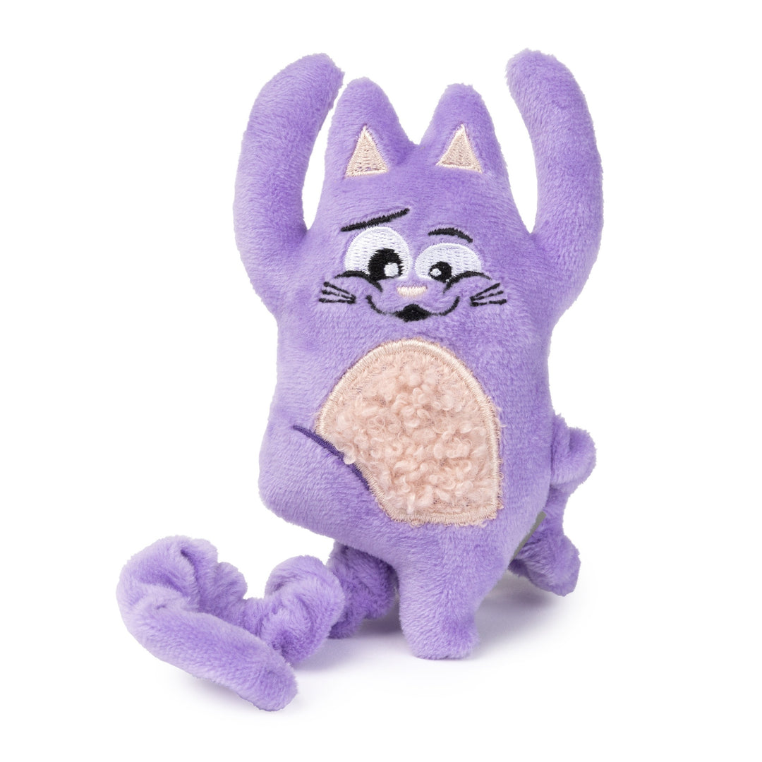 Juguete para gatos Yoga Cats Namaste de FuzzYard con catnip, papel crujiente y cola elástica