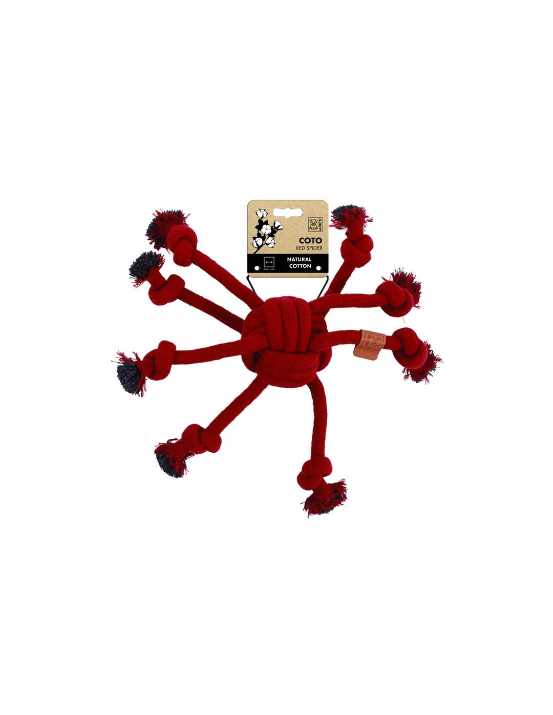 Coto Araña – Juguete de cuerda algodón natural resistente