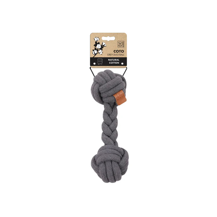 Coto Duo Ball – Juguete de cuerda algodón natural