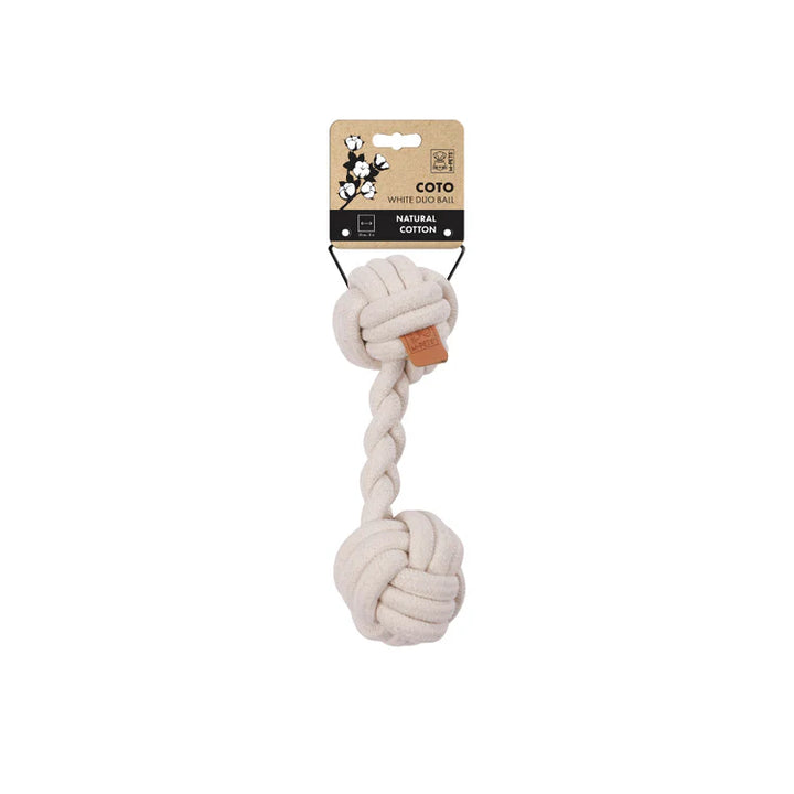 Coto Duo Ball – Juguete de cuerda algodón natural