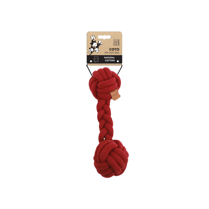 Coto Duo Ball – Juguete de cuerda algodón natural