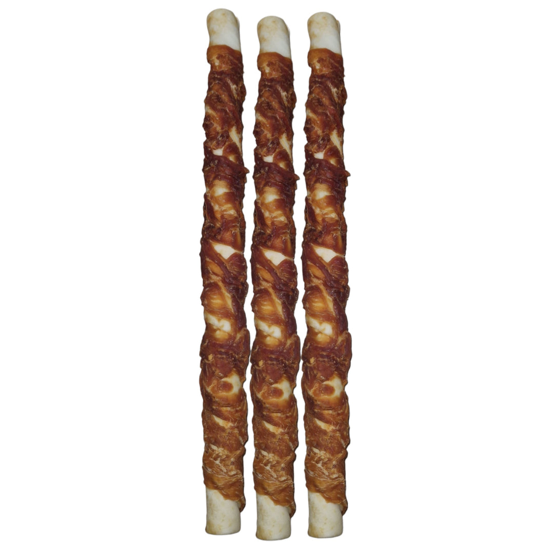Palito de pollo XXL para perros, snack natural alto en proteínas y de larga duración
