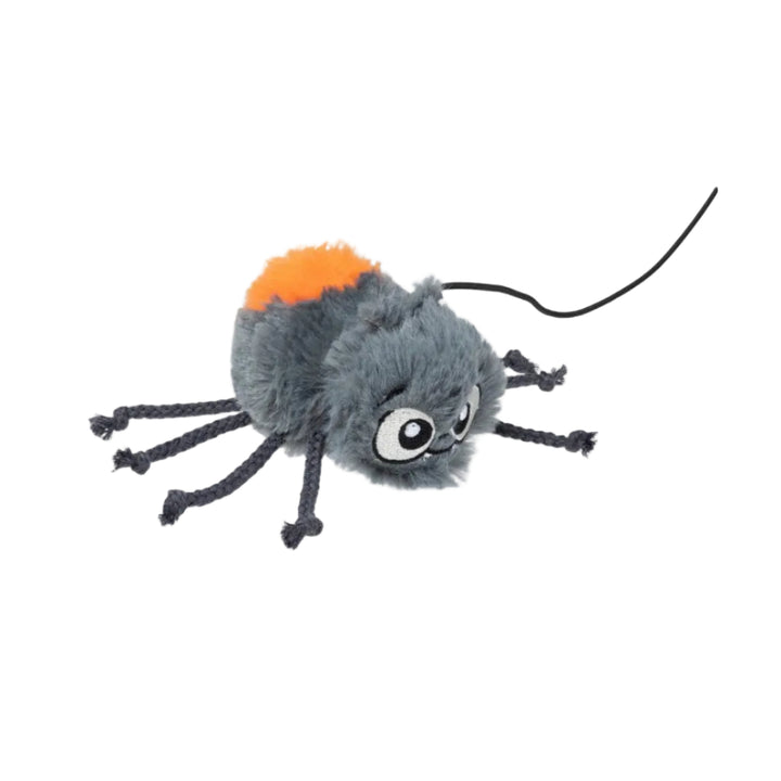 juguete araña gris gato halloween