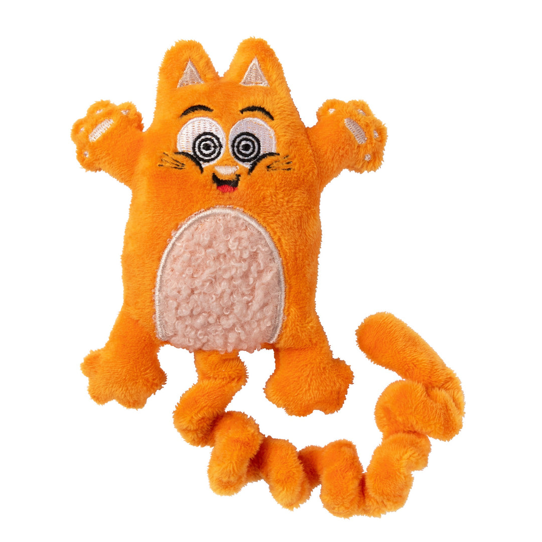 Juguete para gatos Yoga Cats Chakra de FuzzYard con catnip, papel crujiente y cola elástica